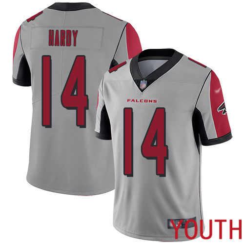 Atlanta Falcons Limited Silver Youth Justin Hardy Jersey NFL Football 14 Inverted Legend
